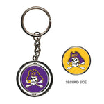 Wholesale-East Carolina Pirates Spinner Key Ring