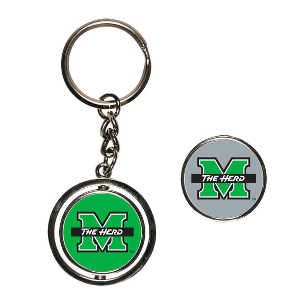 Marshall Thundering Herd Spinner Key Ring