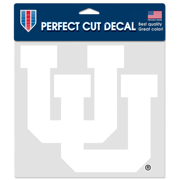 Utah Utes Perfect Cut Decals 8" x 8"