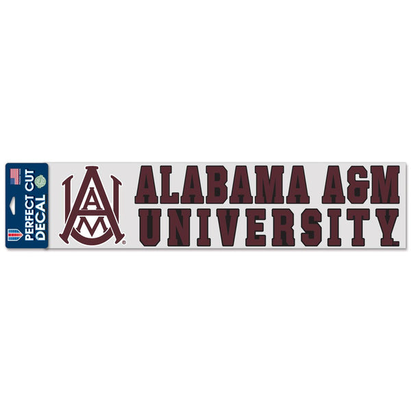 Alabama A&M Bulldogs Perfect Cut Decals 4" x 17"