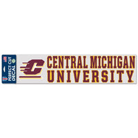 Wholesale-Central Michigan Chippewas Perfect Cut Decals 4" x 17"