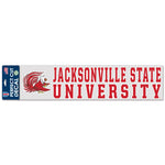 Jacksonville State Gamecocks Perfect Cut Decals 4" x 17"