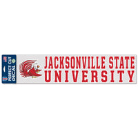 Jacksonville State Gamecocks Perfect Cut Decals 4" x 17"