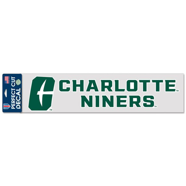 Wholesale-Charlotte Forty-Niners Perfect Cut Decals 4" x 17"