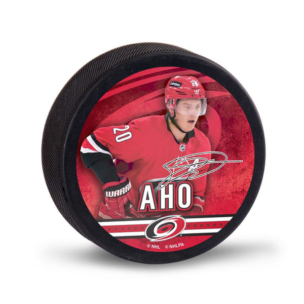 Carolina Hurricanes Hockey Puck Packaged Sebastian Aho