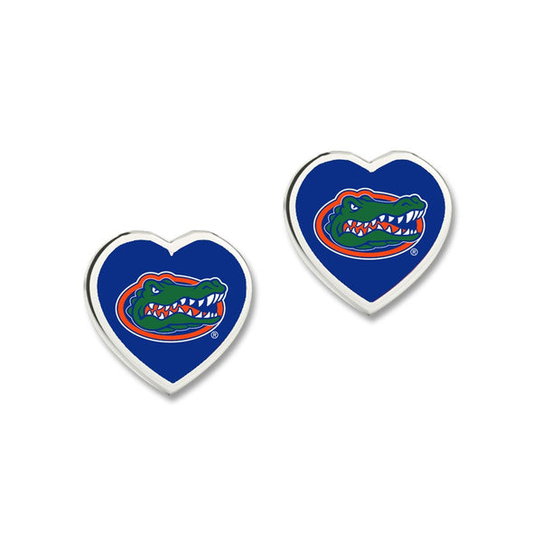 Florida Gators Earrings w/3D Heart