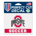 Wholesale-Ohio State Buckeyes Soccer Perfect Cut Color Decal 4.5" x 5.75"