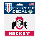 Wholesale-Ohio State Buckeyes Hockey Perfect Cut Color Decal 4.5" x 5.75"