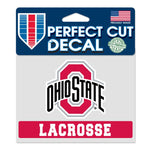 Wholesale-Ohio State Buckeyes LACROSSE Perfect Cut Color Decal 4.5" x 5.75"