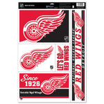 Detroit Red Wings 5 Decals Multi Use Decal 11" x 17"