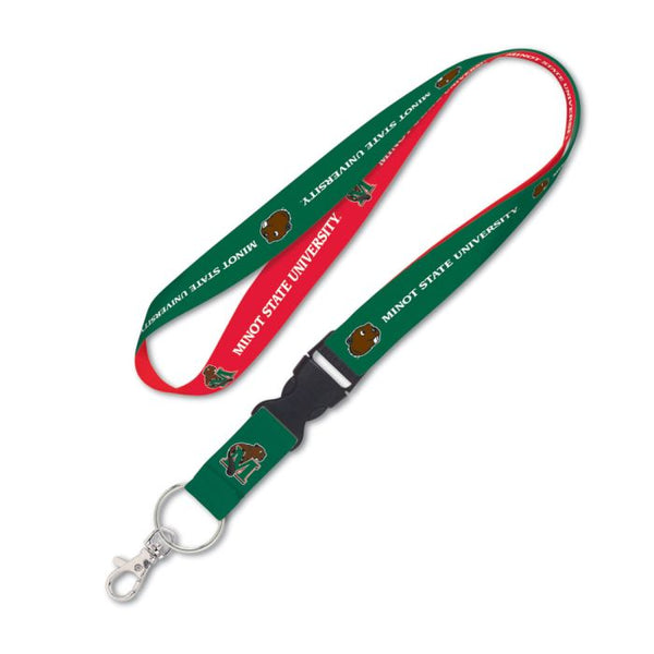 Wholesale-Minot State Beavers Lanyard w/detachable buckle 1"