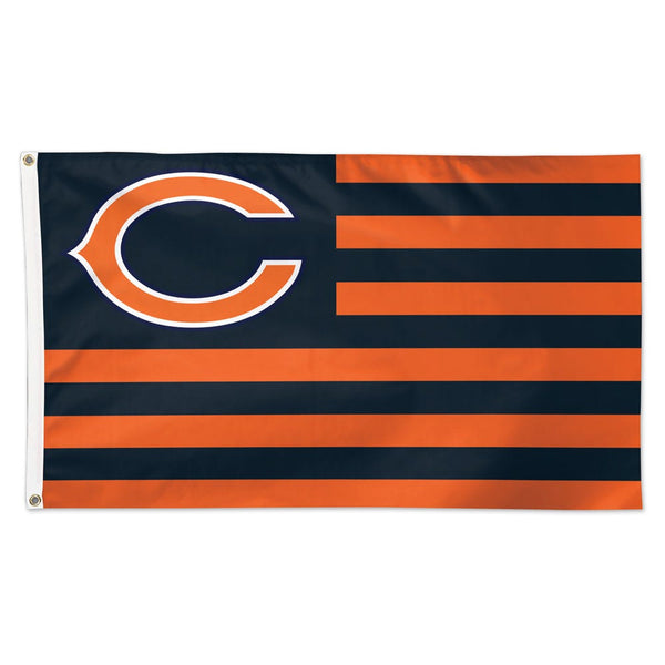 Chicago Bears / Patriotic Americana Flag - Deluxe 3' X 5'