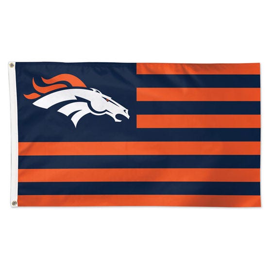 Denver Broncos / Patriotic Americana Flag - Deluxe 3' X 5'
