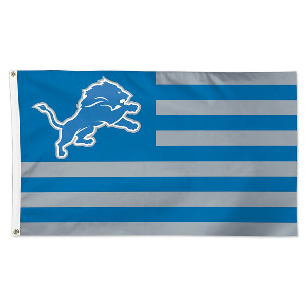 Detroit Lions / Patriotic Americana Flag - Deluxe 3' X 5'