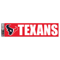 Houston Texans Bumper Strip 3" x 12"