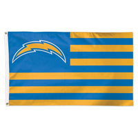 Los Angeles Chargers / Patriotic Americana Flag - Deluxe 3' X 5'