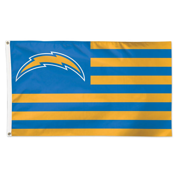 Los Angeles Chargers / Patriotic Americana Flag - Deluxe 3' X 5'