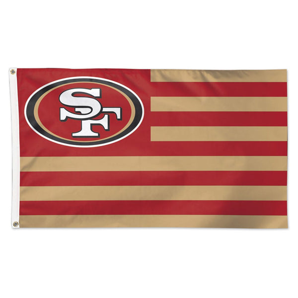 San Francisco 49ers / Patriotic Americana Flag - Deluxe 3' X 5'