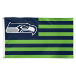 Seattle Seahawks / Patriotic Americana Flag - Deluxe 3' X 5'