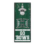 Wholesale-Hawaii Warriors Bottle Opener Sign 5x11