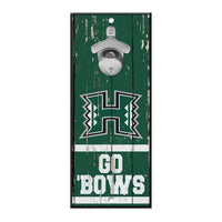 Wholesale-Hawaii Warriors Bottle Opener Sign 5x11