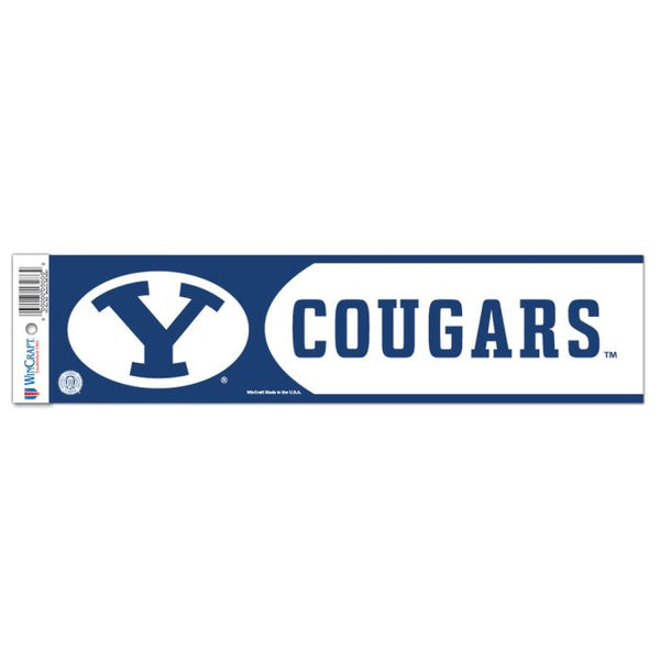 Wholesale-Brigham Young Cougars Bumper Strip 3" x 12"