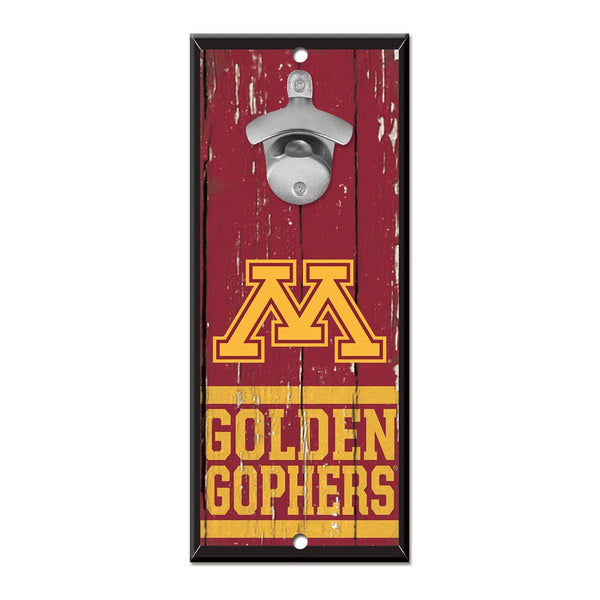 Minnesota Golden Gophers Bottle Opener Sign 5x11
