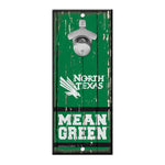 Wholesale-North Texas Mean Green Bottle Opener Sign 5x11