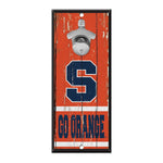 Syracuse Orange Bottle Opener Sign 5x11