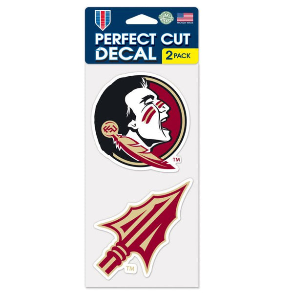 Wholesale-Florida State Seminoles Perfect Cut Decal set of two 4"x4"