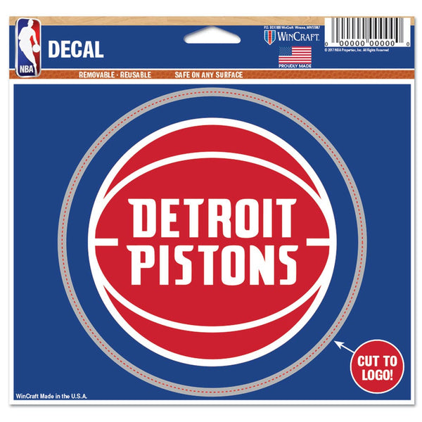 Detroit Pistons Multi-Use Decal - cut to logo 5" x 6"