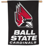 Wholesale-Ball State Cardinals Vertical Flag 28" x 40"