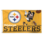Pittsburgh Steelers / Disney Mickey Mouse Flag - Deluxe 3' X 5'