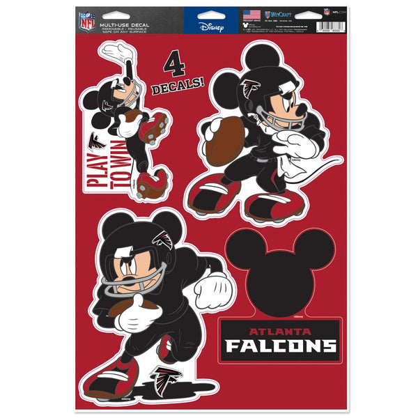 Atlanta Falcons / Disney Multi-Use Decal 11" x 17"
