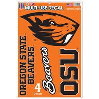 Wholesale-Oregon State Beavers Multi-Use Decal 11" x 17"