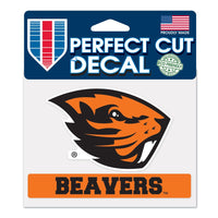 Oregon State Beavers Beavers Perfect Cut Color Decal 4.5" x 5.75"