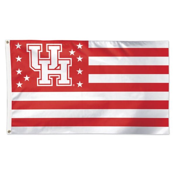 Wholesale-Houston Cougars / Stars and Stripes NCAA AMERICANA Flag - Deluxe 3' X 5'