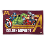 Wholesale-Minnesota Golden Gophers / Marvel (C) 2023 MARVEL Flag - Deluxe 3' X 5'