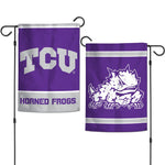 TCU Horned Frogs Garden Flags 2 sided 12.5" x 18"