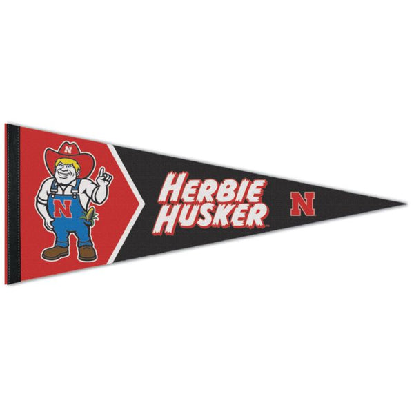 Wholesale-Nebraska Cornhuskers Nebraska Mascot Premium Pennant 12" x 30"