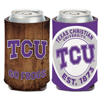 Wholesale-TCU Horned Frogs EVOLUTION Can Cooler 12 oz.