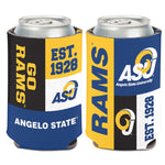 Wholesale-Angelo State Rams COLOR BLOCK Can Cooler 12 oz.