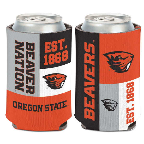 Oregon State Beavers COLOR BLOCK Can Cooler 12 oz.