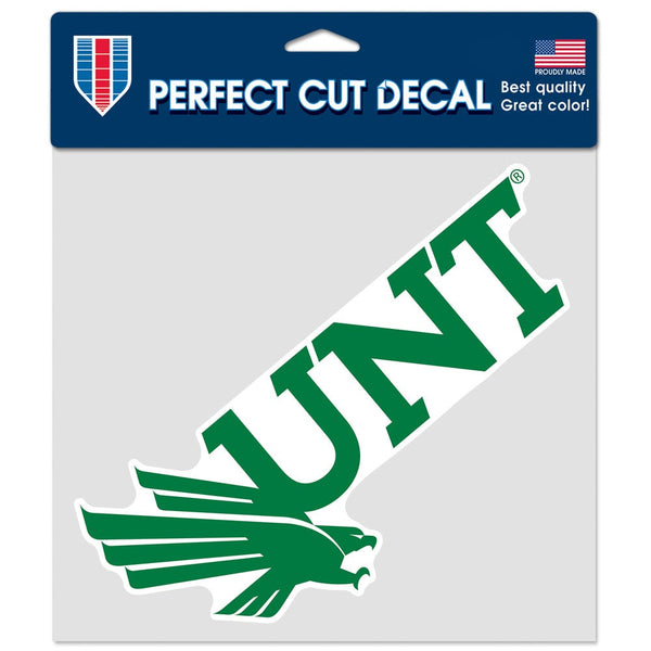 North Texas Mean Green Perfect Cut Color Decal 8" x 8"