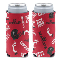 Cincinnati Bearcats 12 oz Slim Can Cooler