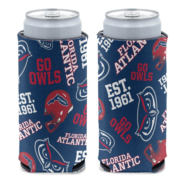 Florida Atlantic Owls 12 oz Slim Can Cooler