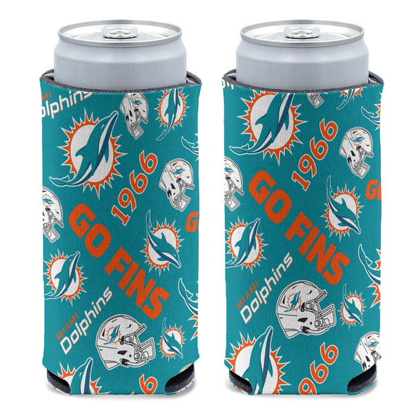 Miami Dolphins 12 oz Slim Can Cooler