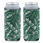 New York Jets SCATTER PRINT 12 oz Slim Can Cooler