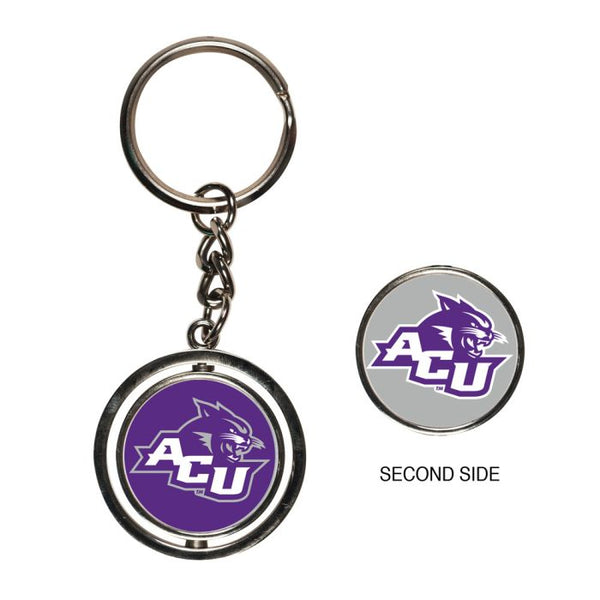 Wholesale-Abilene Christian Wildcats Spinner Key Ring