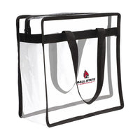 Wholesale-Ball State Cardinals Clear Tote Bag